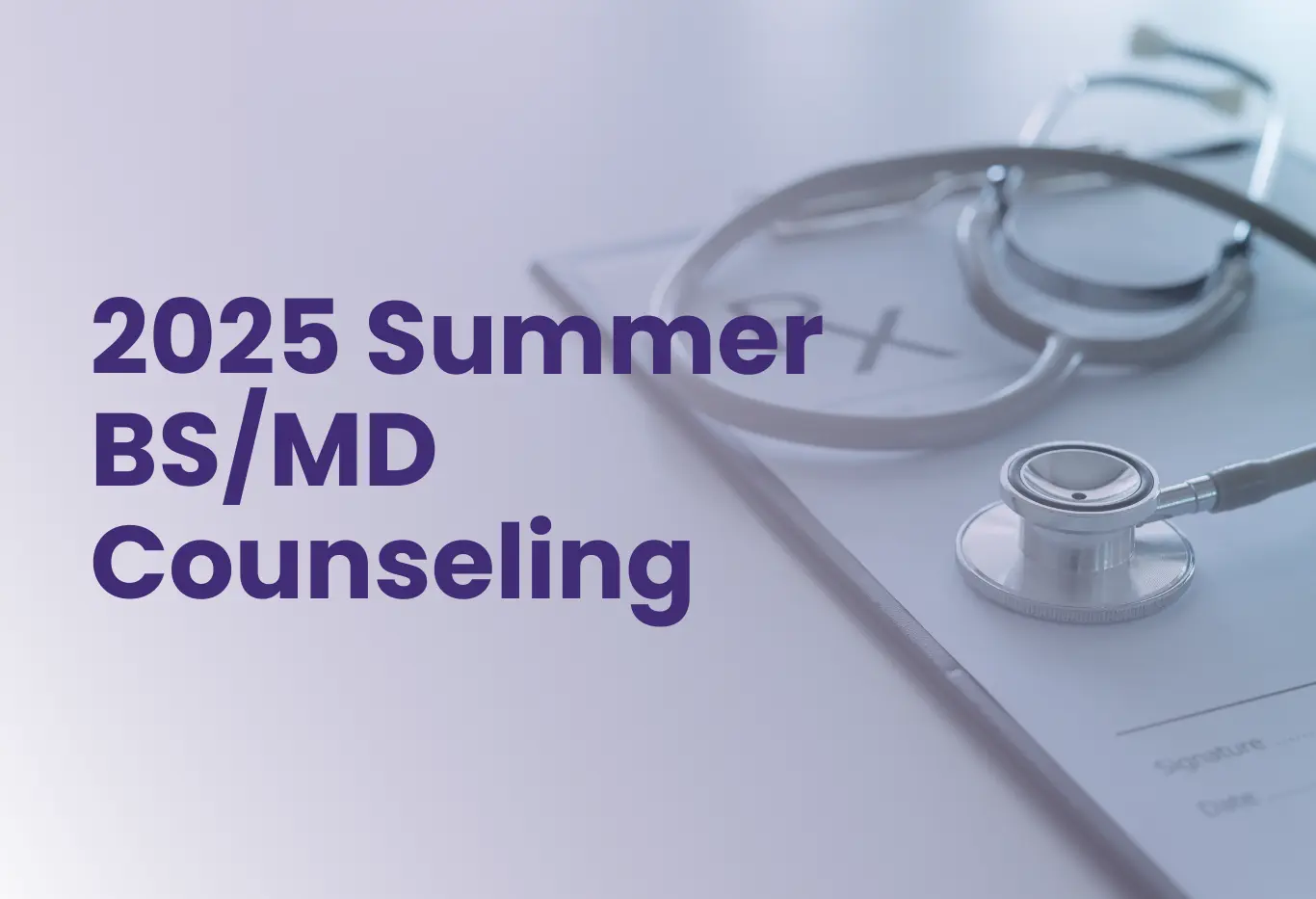 BS/MD Admissions Counseling for Grades 8-11 only
